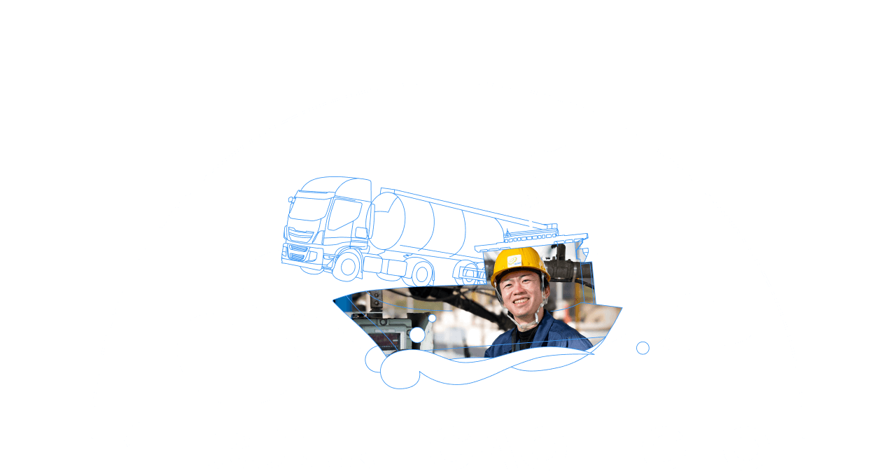 仲間と共に、EGAO ELGEO